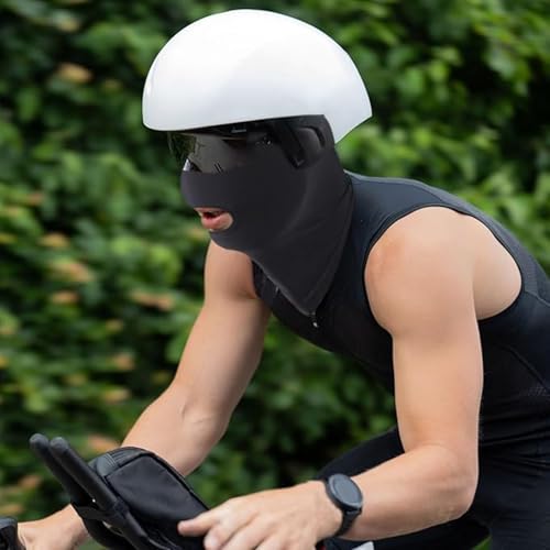 Image of 2Pcs 3 Hole Full Face Mask, Thin Cooling Balaclava Summer Seamless Face Mask for Motorcycle Bike Hunting Cycling Halloween