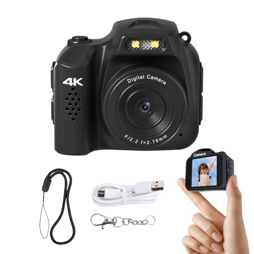 Mini appareil photo avec 28 filtres créatifs et lumière intégrée 4K