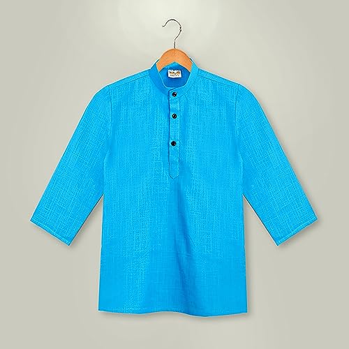 Image of Baby Boys Ethnic Wear Cotton Kurta Pyjama Set