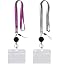 Grey&purple&badge Reel-badge Holder Horizontal
