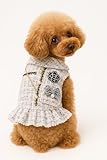 Tweed Princess Dog Apparel Dress Girl Cute Pet Clothes Outfit Small Dogs Costume Puppy Dresses for Small Dogs cat Girl Female Teacup Yorkie Outfits Chihuahua