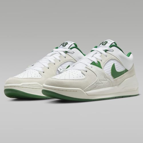 NIKE Jordan Stadium 90 Men's Shoes (DX4397-103, White/Sail/Black/Clover) Size 13