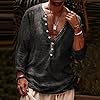 Men's Long-Sleeved T-Shirt with 3D Digital Print for Fashionable Casual, black, XL #1