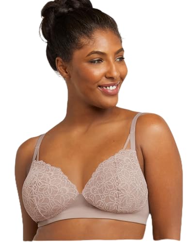 Image of Maidenform Women's M Soft Support Wireless Bralette, Soft Convertible Bra with Lace