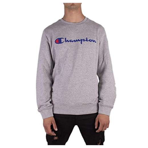Champion Herr crewneck American Classics sweatshirt, Grå (Oxgm Em006), M