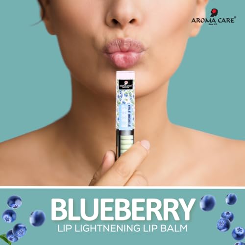 Image of Aroma Care Lip Balm | Blueberry Extract Lip Care | Moisturizing & Nourishing Lip Balm for Dry Lips | Blueberry Scented Lip Moisturizer | 4.7 g