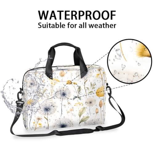 Maletín para portátil 15.6-16 pulg con patrón floral miniatura 3