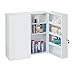 Produktbild Relaxdays Medizinschrank XXL, 2-türiger Medikamentenschrank, Stahl, 11 Fächer, abschließbar, 53 x 52,5 x 19,5 cm, weiß