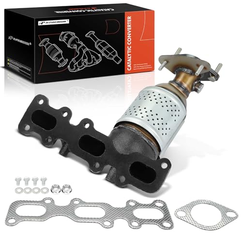 A-Premium Front Left Exhaust Manifold Catalytic Converter with Gasket Kit Direct-Fit Compatible with Ford Explorer 2013-2019, Taurus, Flex, Edge & Lincoln Continental, MKS, 3.5L 3.7L, E.P.A. Compliant