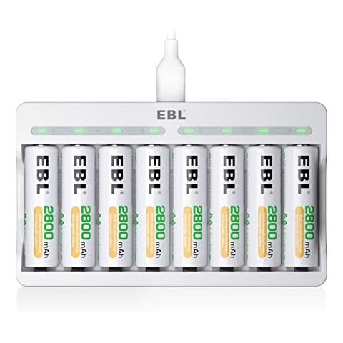 EBL 8 AA High-capacity Rechargeable Battery Charger Cover