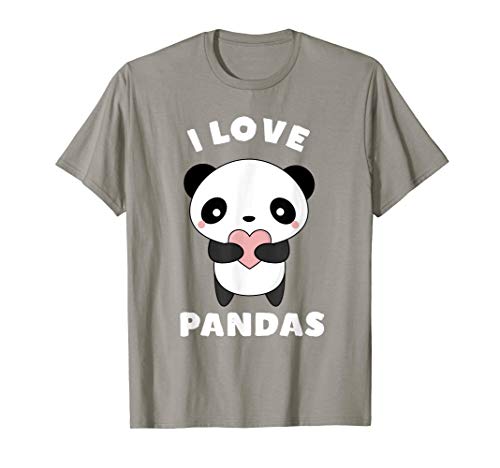 Cute Kawaii I Love Pandas T-Shirt