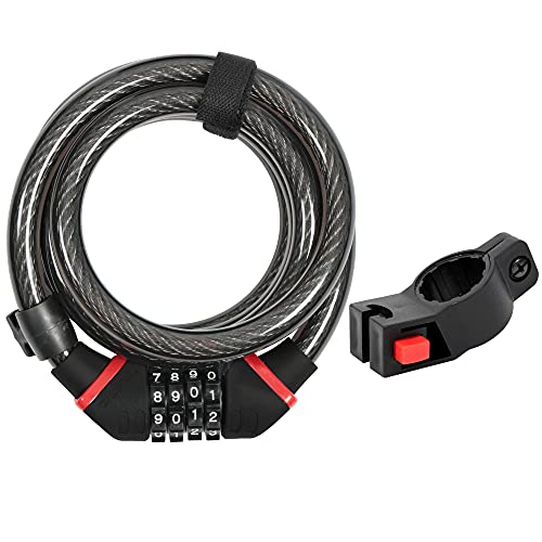 Zefal 4914B K-Traz C6 Code Lock, Black, 180 cm