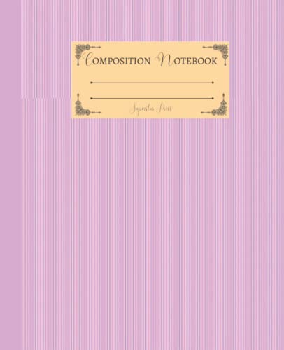 Composition Notebook: Aesthetic Light Pink Stripes Design | College Ruled, 7.5" x 9.25", 110 Pages (Aesthetic Light Pink Collection) image 2