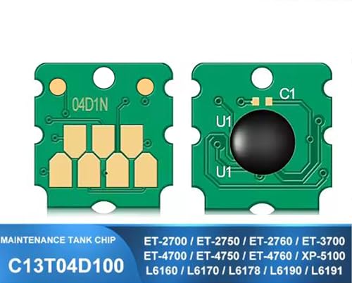 Image of CANOFF E04D1 Maintenance Tank Box Reset Chip Compatible for ET-3710 ET3700 ET3750 ET4750 WF-2860 L6168 L6178 L6198 L6170 L6190 L6191 L6171 Printer (04D1 /6190 Maintenance Box Reset Chip, Pack of 3)