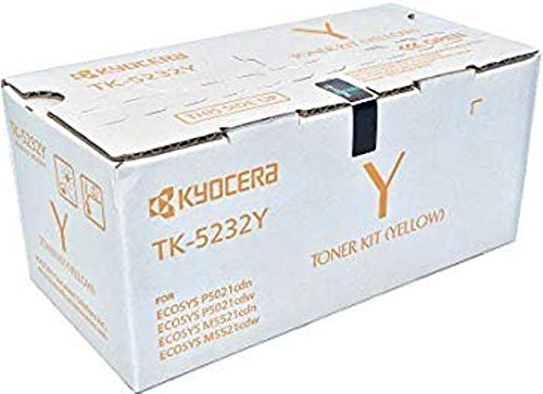 Cartouche TK-5242Y Kyocera jaune haute capacité 3000 pages pour des rendus laser parfaits