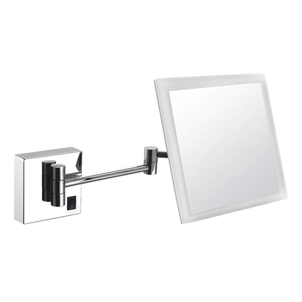Miroir de maquillage mural extensible 3X à fixer dans votre salle de bain