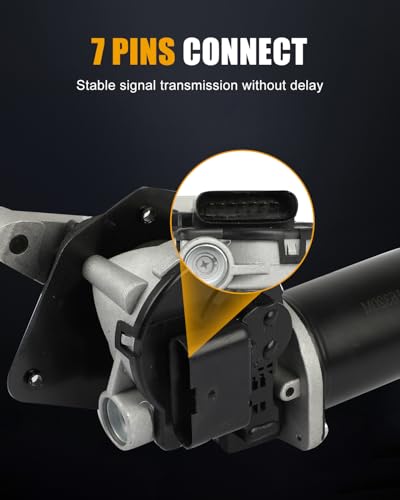 Image of ROADFAR Front Windshield Wiper Motor for Ford for Crown Victoria 1995-2002 | For Ford For Grand Marquis 1995-2002|For Lincoln For Town Car 1995-1997|For Mercury For Grand Marquis|OE F5AZ17508A|7 Pins