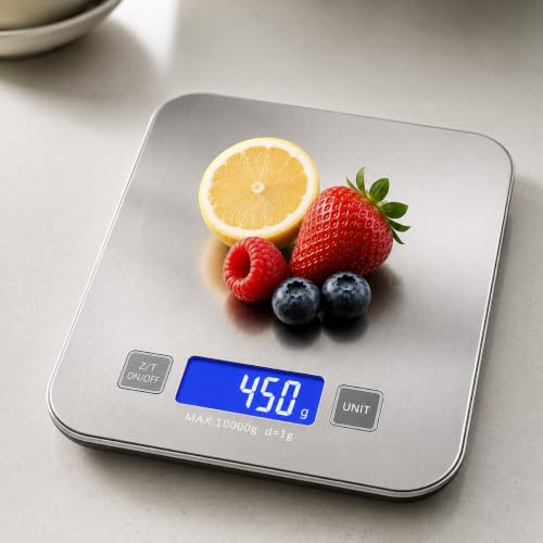 Balança de Cozinha Digital para Alimentos em Inox Resistente a Ág...
