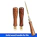XANHOY Brass Solid Wood Handle Diamond File Set Handle Tool Ceramic Wood Rasp File Needle Jewelry Polishing Carving Wood Handle File