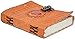 TUZECH Leather Journal for Men and Women Leather Diary to Write Poems,Sketchbook, Record Keeping Notebook Personal Memoir with C- Lock Unlined (7 Inches) (Orange)