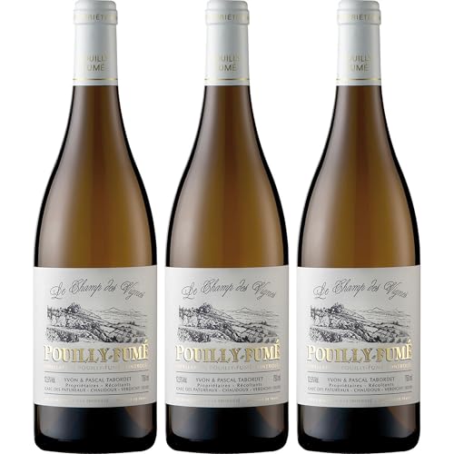 Domaine Yvon et Pascal Tabordet Pouilly Fumé Le Champ des Vignes AOC BIO Weisswein Weiss trocken Frankreich inkl. FeinWert E-Book (3 x 0.75 l)