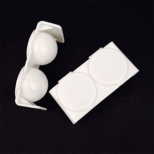 4 piezas plato doble para manicura nail art plástico miniatura 6