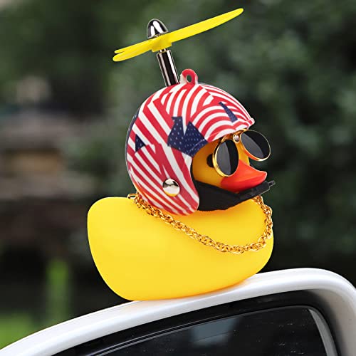 image for wonuu Rubber Duck Toy Car Ornaments Yellow Duck Car Dashboard Decorati