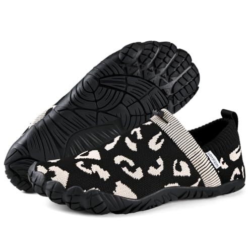 Image of WateLves Barefoot Water Shoes Women Men Beach Breathable Walking Shoes Anti Slip Wide Toe Minimalist Zero Drop Sneakers for Travel Hiking Yoga
