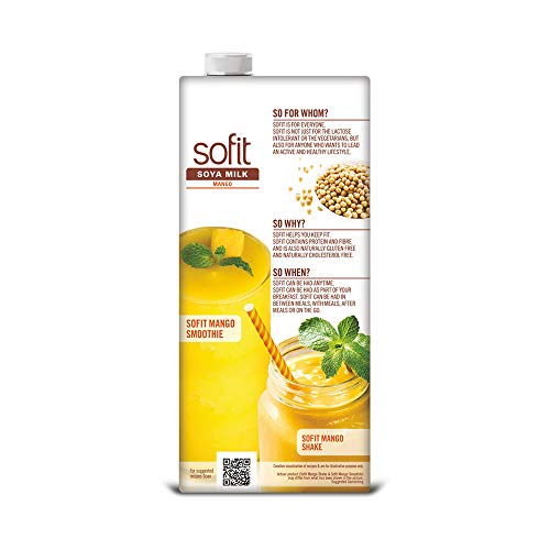 Image of Sofit Soya Milk Mango, 1 Ltr (Pack of 2)