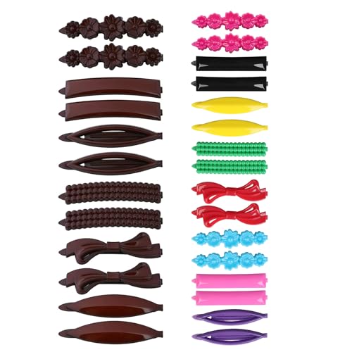 Lot de 24 pinces à cheveux pour femmes filles accessoires cheveux fins épais beige S