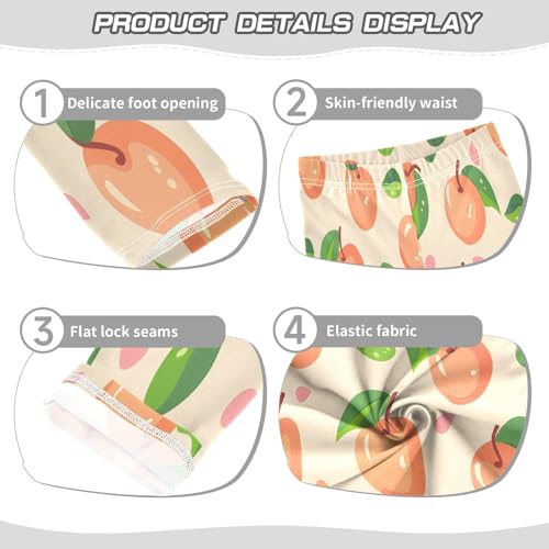 Bolaz Toddler Girls Leggings Printed Yoga Pants Leggings Many Peach for Kids3