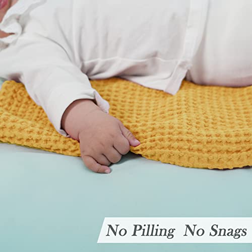 Image of PHF 100% Cotton Waffle Baby Blanket Lightweight Breathable, 30 inchx40 inch, Ginger