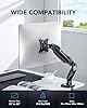 HUANUO Single Monitor Mount, 13 to 32 Inch Monitor Arm, Adjustable Monitor Stand, Vesa Mount with Clamp and Grommet Base - Fits 4.4 to 19.8lbs LCD Computer Monitors #1