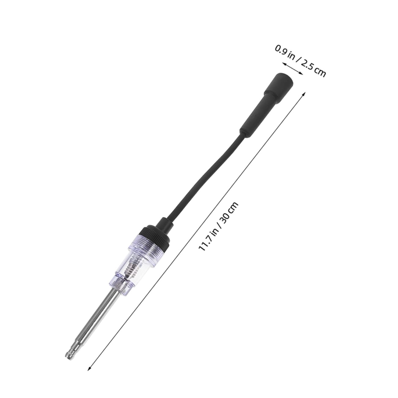 ULTECHNOVO 5 Juegos Probador De Encendido De Coche Cables De Bujía Auto Enchufar Probador Eléctrico Probador De Encendido Del Motor Probador De Chispa En Línea Black Plástico 2 Piezas X 5