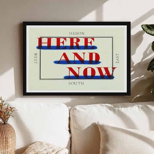 Décoration murale pour bureau avec impression giclée Here And Now de Ed Ruscha