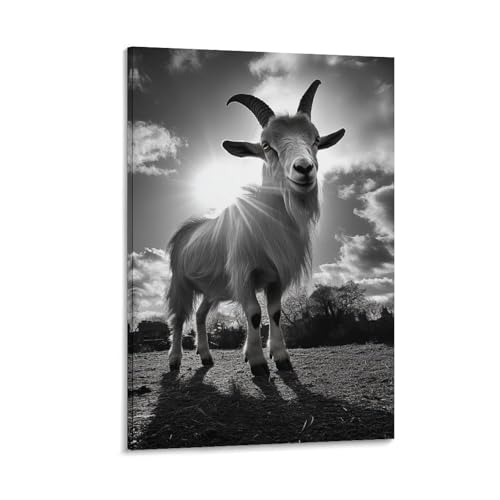 Décoration Murale chèvre BXYAFEKUD pour raviver un mur blanc triste