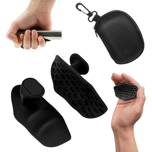 X2 Poignées de fitness antidérapantes - Coussinets ergonomiques en silicone pour la musculation, le crossfit et les tractions - Protection des mains sans doigts pour homme et femme - Coussinets de