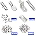 104Pcs Shelf Pins Kit,4 Styles Nickel Plated Shelf Support Pegs,Bookshelf Pegs for Shelves,Cabinet Shelf Bracket Pegs Shelf Pins Holders for Kitchen Furniture & Closet ( 5mm & 1/4inch )