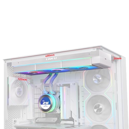 Image of Lian Li Hydroshift II-C 360CL Liquid CPU Cooler, Round Screen, White | 3x 120mm CL Wireless RGB Fans, 2.1 inch IPS LCD, 3 Control Modes, Sliding Tube Clamp, LGA 1851 /1700, AM5 /AM4 (HS2LCD36RW)
