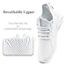 MGBDSZ Men's Walking Running Shoes Sneakers Athletic Non Slip On Sports Tennis Fitness Shoes Casual Workout Lightweight Breathable Trainers Gym Fashion Mesh Soft Comfortable Shoe White Size US 12