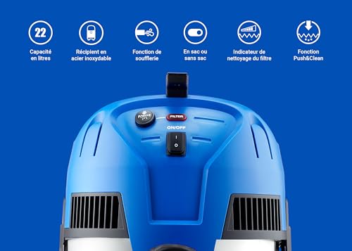 Aspirateur Cuve Nilfisk MULTI-II22INOX – 22L 1130W Soufflerie - vue 5