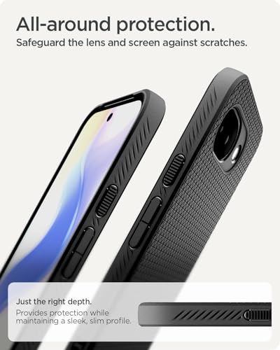 Image of Spigen for Google Pixel 10a (2026) Case, Liquid Air, Military-Grade Protection Cover (No Magnet Ring) (TPU) - Matte Black