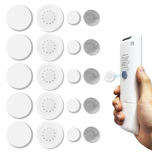 Support De Télécommande Magnétique,Autocollants Muraux Pour Télécommande, Pour Une Organisation Sans Effort De La Maison, Du Bureau Et Des Fournitures Scolaires(5 Pièces, Blanc)