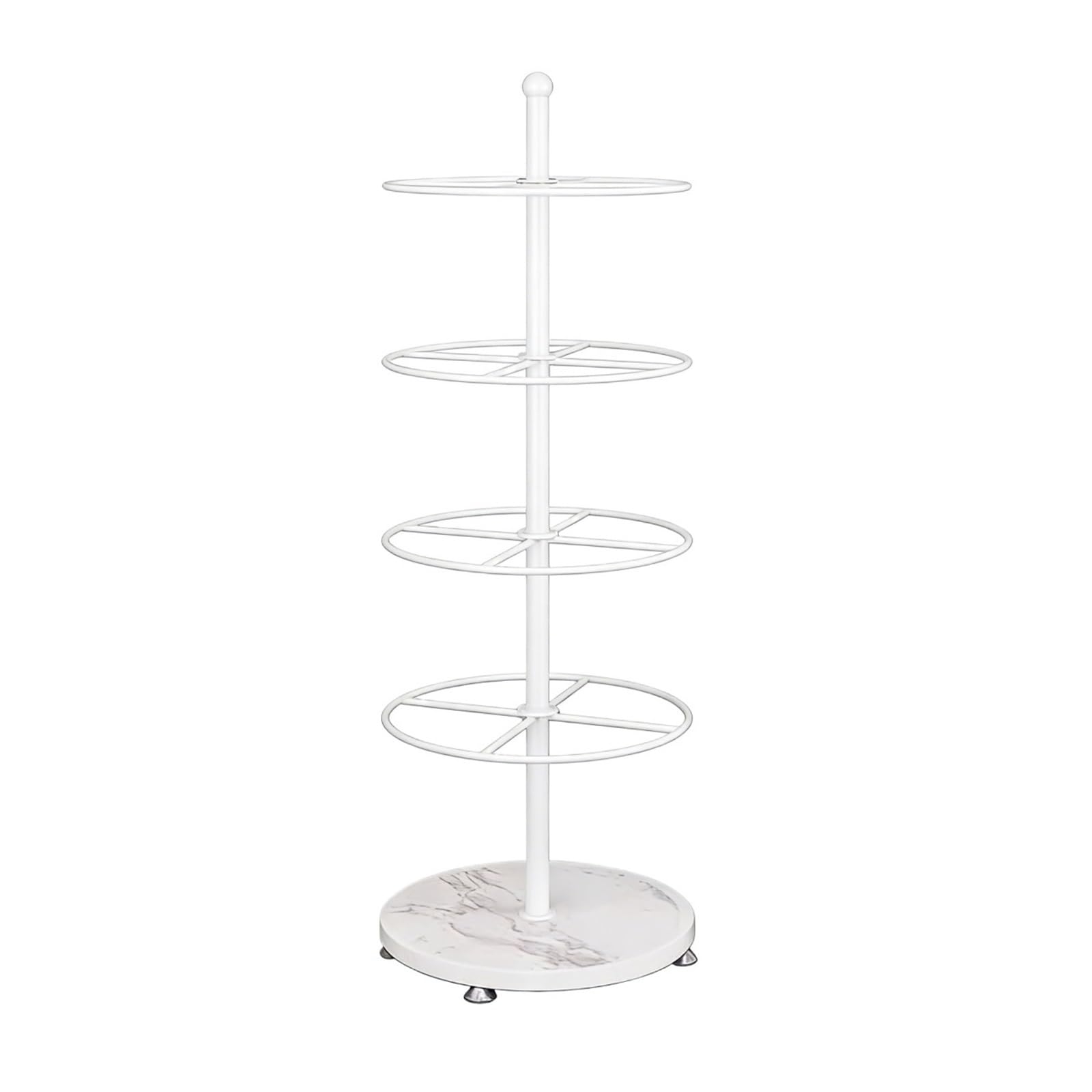 Porta abiti Espositore for calze sospese, scaffale for biancheria intima, ganci for prodotti, sciarpe, negozio di accessori, bancarella, pavimento rotante(Bianco)