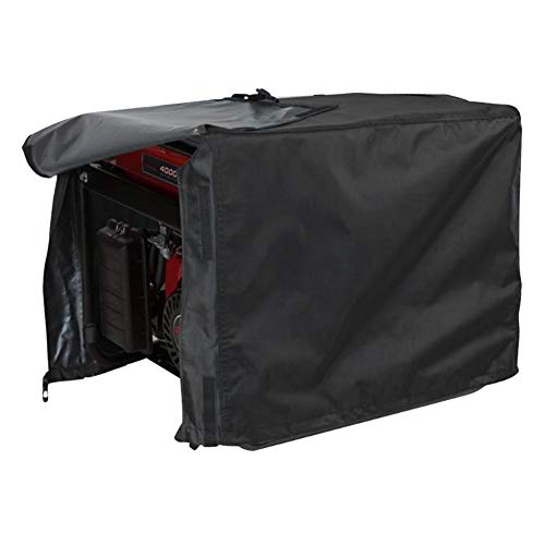 Rockyin Impermeabile a Prova di Polvere Esterna Giardino Patio Protezione generatore Copertura elettrica (Nero)