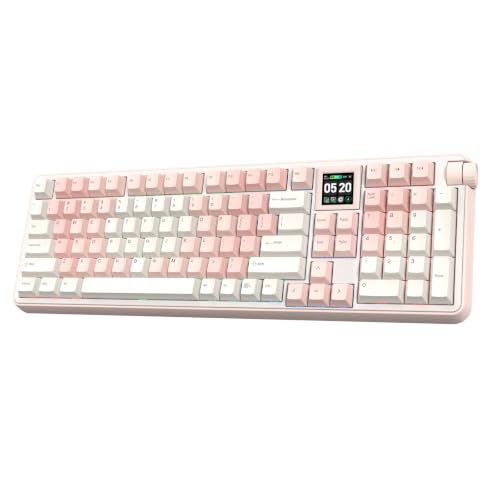 EPOMAKER RT100 PRO Wireless Gaming Keyboard with 1.54" Screen&Knob, RGB