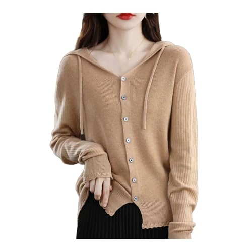 Pull à capuche tricoté pour femme idéal pour vos sorties cocooning de mi-saison