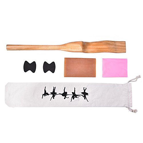Ballet Training Accessory Kowaku Ballet Dance Foot Stretcher Set, With Wooden Arch Enhancer Set With Elastic Band For Dancers - View #4