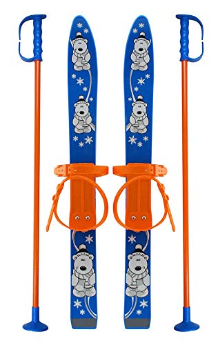 Esquí para niños, Longitud: 70 cm, Color: Azul Claro