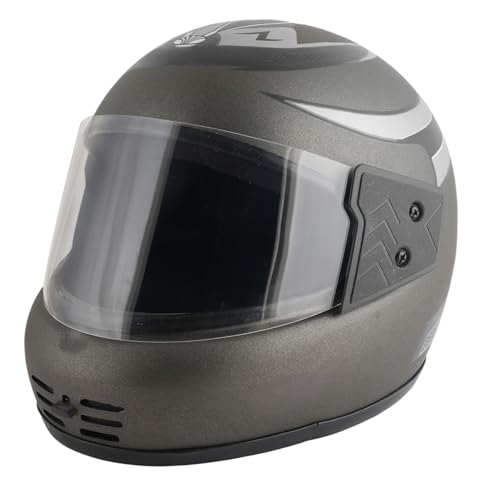Image of Sage Square Audi Kimi Full Face Helmet | ISI Certified | Clear Visor | Ultra Comfort Inner Padding Extra Comfort & Stylish
